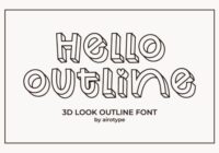 Hello Outline Font - Featured Image