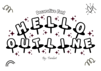 Hello Outline Font Font - Featured Image