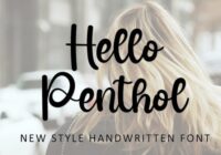 Hello Penthol Font - Featured Image