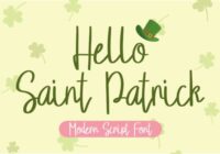Hello Saint Patrick Font - Featured Image