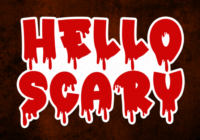 Hello Scary Font - Featured Image