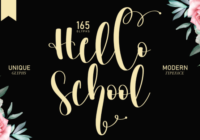 Hello School Font - Featured Image