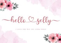 Hello Selly Font - Featured Image