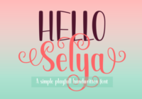 Hello Selya Font - Featured Image