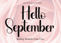 Hello September Font - Featured Image