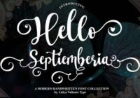 Hello Septiemberia Font - Featured Image