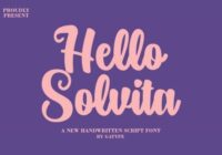 Hello Solvita Font - Featured Image