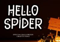 Hello Spider Font - Featured Image