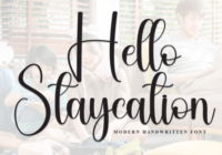 Hello Staycation Font - Featured Image