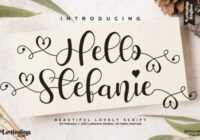 Hello Stefanie Font - Featured Image