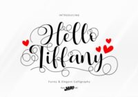 Hello Tiffany Font - Featured Image