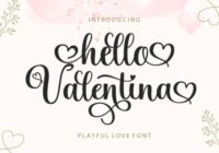 Hello Valentina Font - Featured Image