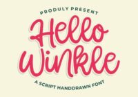 Hello Winkle Font - Featured Image