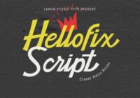 Hellofix Script Font - Featured Image