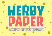 Herby Paper Font - Featured Image