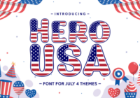 Hero Usa Font - Featured Image