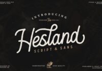 Hesland Font - Featured Image