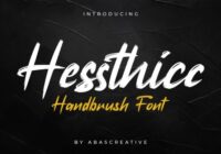 Hessthicc Font - Featured Image