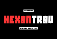 Hexantrav Font - Featured Image