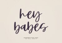 Hey Babes Font - Featured Image
