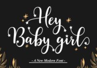 Hey Baby Girl Font - Featured Image