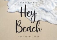 Hey Beach Font - Featured Image