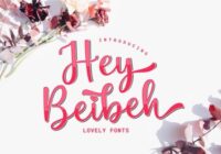 Hey Beibeh Font - Featured Image