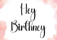 Hey Birthney Font - Featured Image