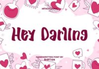 Hey Darling Font - Featured Image