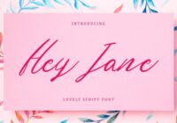 Hey Jane Font - Featured Image