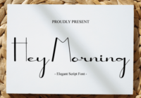 Hey Morning Font - Featured Image