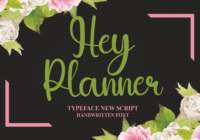 Hey Planner Font - Featured Image