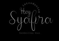 Hey Syafira Font - Featured Image