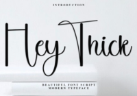 Hey Thick Font - Featured Image