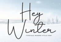 Hey Winter Font - Featured Image