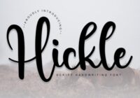 Hickle Font - Featured Image