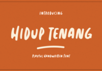 Hidup Tenang Font - Featured Image