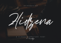 Hidzena Signature Font - Featured Image