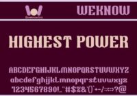 Highest Power Font - Featured Image