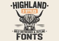 Highland Bundle Font - Featured Image