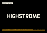 Highstrome Font - Featured Image