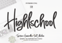 Hightschool Font - Featured Image