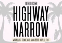 Highway Narrow Font - Featured Image