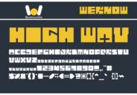 Highway Patrol Font - Featured Image