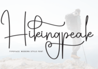 Hikingpeak Font - Featured Image