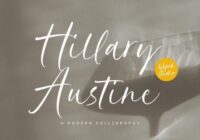 Hillary Austine Font - Featured Image