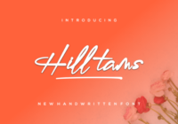 Hilltams Font - Featured Image
