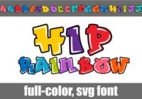 Hip Rainbow Font - Featured Image