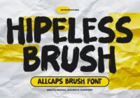 Hipeless Brush Font - Featured Image