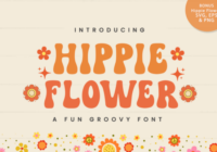 Hippie Flower Font - Featured Image